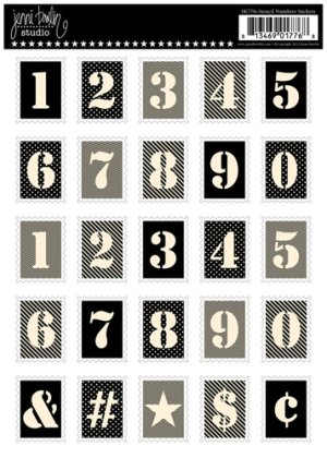 画像1: 切手型ステッカー　（Ｓtencil Numbers）