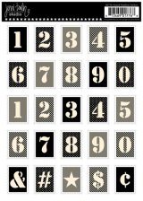 画像: 切手型ステッカー　（Ｓtencil Numbers）