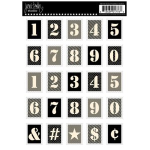 画像: 切手型ステッカー　（Ｓtencil Numbers）