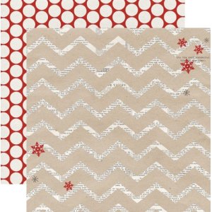 画像: 両面印刷１２インチ・ペーパー  Santa's List　（Chevron）