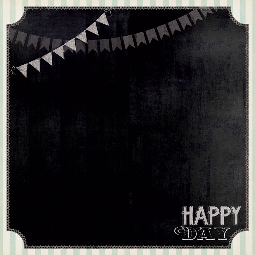 画像2: 両面印刷ペーパー　（Chalk Studio） Happy Day
